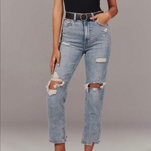 Ripped Ultra High Rise Ankle- Abercrombie & Fitch